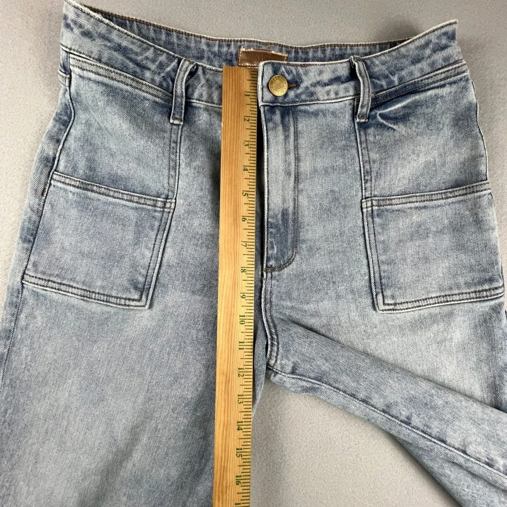 Kut from the Kloth Sienna Wide Leg Jeans Women 10 High Rise Patch Pocket‎ - Picture 4 of 15